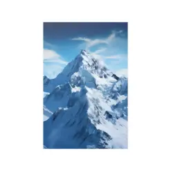 Majestic Wall Art Printed Poster Snow Cover Mountain Mountain Peak Amazing Mountain Stunning Scenery