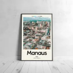 Man's Poster - Oil Painting Technique | South American Wall Art | & Printed Travel Prints | Animalistic Home Decor