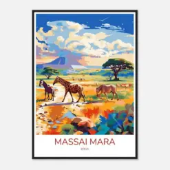 Massa Mara Kenya Wall Art Safari The Vibrant Plains And Big Five Of Massa Mara Kenya