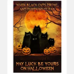 May Luck Be Yours On Halloween Black Cat