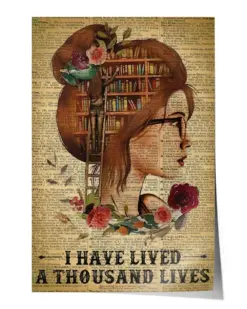 I Have Lived A Thousand Lives - Satin Portrait Poster