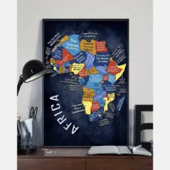 Meaning Of Every Country'S Name In Africa Canvas Prints Vintage Wall Art Gifts Vintage Home Wall Decor Canvas