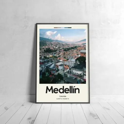 Medallion Poster - Oil Painting Technique | South American Wall Art | & Printed Travel Prints | Animalistic Home Decor