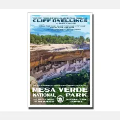 Mesa Verde National Park Poster | Wa Style | | Mesa Verde Vintage Poster | Mesa Verde Artwork | Colorado Travel Art | Free Shipping