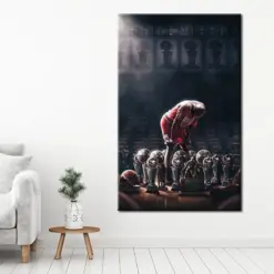 Michael Cordon Canvas Basketball Star Cordon | Sport Canvas Wall Art Gift For Him | Air Cordon Canvas Wall Art Jordan King Of Cups Art