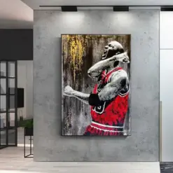 Michael Jordan Basketball Abstract Canvas Painting Art