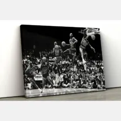 Michael Jordan Basketball Wall Art Michael Jordan Poster Basketball Poster Basketball Print Sport Wall Art Sport Canvas Free Shipping