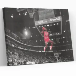 Michael Jordan Best Basketball Player Nba Legends Fan Gift Champion Players Ready To Hang Print Canvas Wall Art