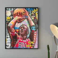 Michael Jordan Canvas Legend Basketball Quote Jordan All Star Art