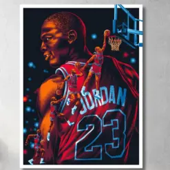 Michael Jordan Canvas Wall Ad Players Jordan Canvas