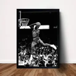 Michael Jordan Fly Dunk Basketball Poster Canvas Wall Art Home Decor No Frame