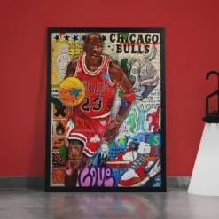 Michael Jordan Graffiti Art - 23 - Nba Chicago Bulls - Basketball Gift