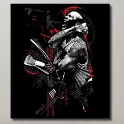 Michael Jordan Last Shot Canvas , Michael Jordan Signature Canvas Art Father's Day Gift Ready To Hang Canvas , Best Basketball Player Art