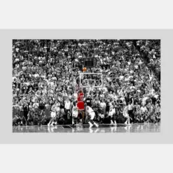 Michael Jordan Last Shot Final Strike Poster Gift For Basketball Lover Ready To Hang Gift