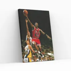 Michael Jordan Legendary Basketball Player Ready Wall Hanging Home Decor Fan Gift Man Cave Canvas Wall Art Print