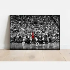 Michael Jordan Poster Basketball Wall Art Nba Poster Print Rolled Canvas Print Gifts For Basketball Wall Art Decor