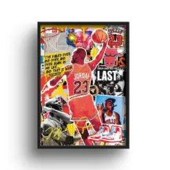 Michael Jordan Poster Chicago Bulls Gift For Boyfriend Basketball Print Mens Gift Pop Art Contemporary Wall Decor Sports Wall Art