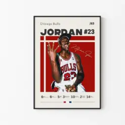 Michael Jordan Poster Chicago Bulls Nba Fans Nba Poster Basketball Poster Sports Poster Gift For Him 2