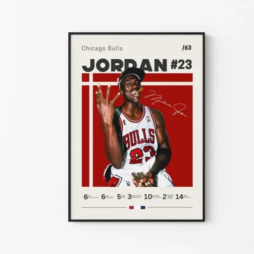Michael Jordan Poster Chicago Bulls Nba Fans Nba Poster Basketball Poster Sports Poster Gift For Him 2