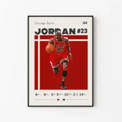 Michael Jordan Poster Chicago Bulls Nba Fans Nba Poster Basketball Poster Sports Poster Gift For Him