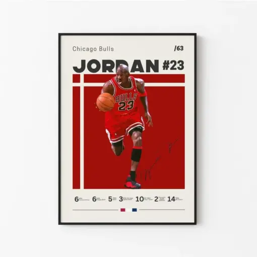 Michael Jordan Poster Chicago Bulls Nba Fans Nba Poster Basketball Poster Sports Poster Gift For Him