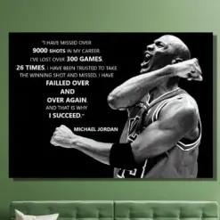 Michael Jordan Print Poster Michael Jordan Canvas Wall Art Nba Legends Print Art Best Basketball Player Poster Ready To Hang King Jordan