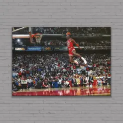 Michael Jordan Wall Art Michael Jordan Autographed Dunk Moves Canvas Or Poster Jordan Gift Wall Art Basketball Gift Hang Or Roll Canvas