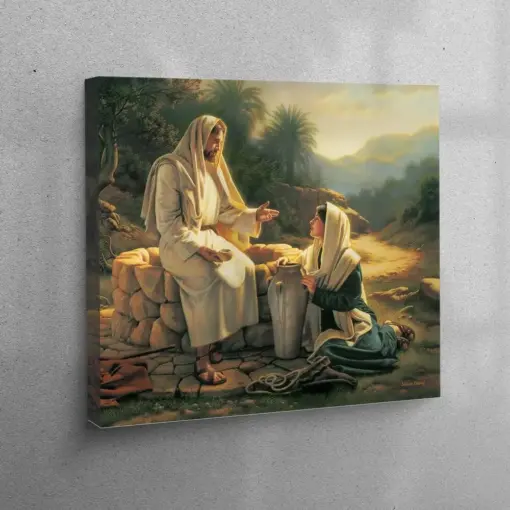 Modern Canvas Decor Jesus Christ Canvas Print Living Room Wall Art Jesus Christ Poster Spiritual Art Gift For Her Jesus Canvas Art