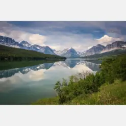 Montana Mountain Landscape Lake Glacier National Park Canvas Wall Art Prints Wall Decor For Living Room Bedroom Or Office