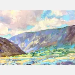 Montana Vista Art Original Oil Painting , Montana Landscape Original Landscape Montana Wall Hanging Montana Artwork Impressionist Art