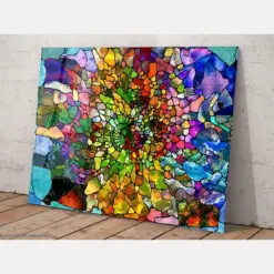 Mosaic Wall Art Durable Glass Panel Glass Printing Decor Tempered Glass Art Gift Glass Wall Decor Large Wall Art Stepmom Gift