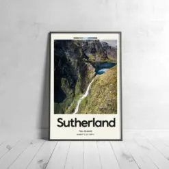 Motherland Poster - Oil Painting Technique | Waterfalls Wall Art | & Printed Travel Prints | Animalistic Home Decor