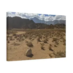 Mount Whitney From Alabama Hills Lone Pine California Canvas Stretched