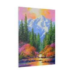 Mountainous Landscape By Hercules Servers | Canvas Art