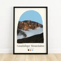 Mountains National Park - Aesthetic Travel Poster Home Decor Nature Gift Cute Wilderness Art Cozy Minimalist Print Pastel