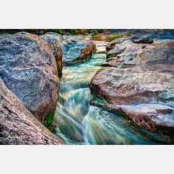 Museum Grade Fuji Pearl Fine Art Photograph Wall Decor Federales Falls Texas