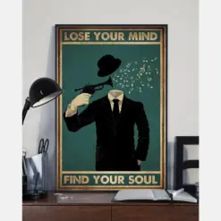 Music Canvas Prints Lose My Mind And Find My Soul Vintage Wall Art Gifts Vintage Home Wall Decor Canvas