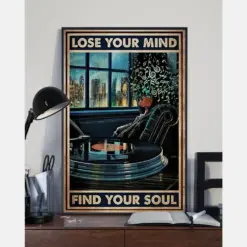 Music Girl Lose Your Mind Find Your Soul Poster Vintage Room Home Decor Wall Art Gifts Idea