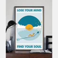 Music Girl Vinyl Record Poster Lose Your Mind Find Your Soul Vintage Room Home Decor Wall Art Gifts Idea