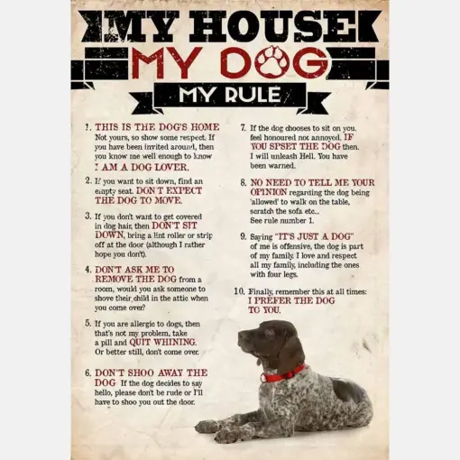 My House My Dog My Rule German Shorthaired Pointer