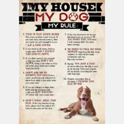 My House My Dog My Rule Pit Bull