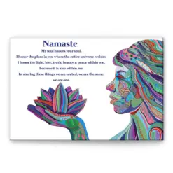 Namaste Poster & Canvas, Yoga Meditation Wall Art, Home Decor