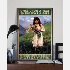 Native American Canvas Prints There Was A Girl Who Was Born With Native Blood Vintage Wall Art Gifts Vintage Home Wall Decor Canvas