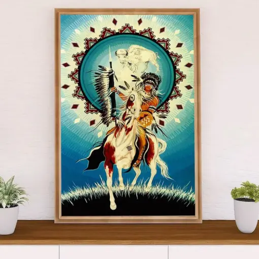 Native American Tribe Poster Prints | Art Horse | Wall Art Gift For American Indians