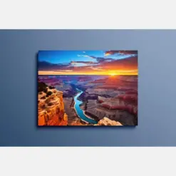 Nature's Grandeur Dramatic Canyon Vista - Canvas Print | Wall Art | Home Decor | Office Decor | Statement Piece