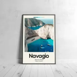 Navarro Poster - Oil Painting Technique | Famous Beach Wall Art | & Printed Travel Prints | Animalistic Home Decor