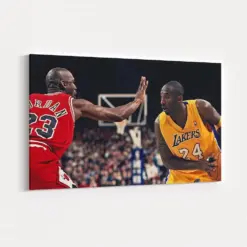 Nba Canvas Poster Nba All Times Maps Last Supper Legend Players Kobe Bryant Michael Jordan , Basketball Wall Art Poster