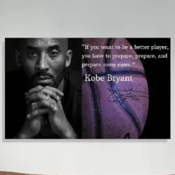 Nba - Kobe Bryant Quote Kobe Bryant Wall Art Basketball Poster Wall Art Motivational Wall Art Kobe Bryant Inspirational Quotes Wall Decor