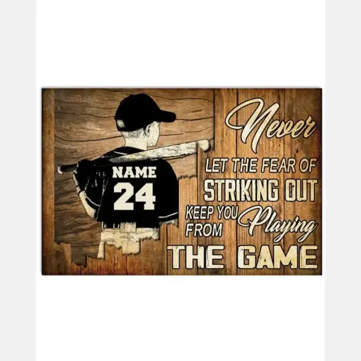 Never Let The Fear Baseball