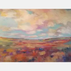 New Horizon Landscape Pastel Painting